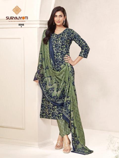 Suryajyoti poshak vol-8 cotton kurtis wholesale market in ahmedabad